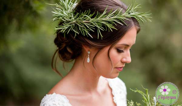 Красивая невеста в венке
