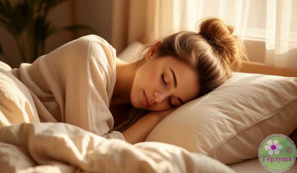 Девушка спит