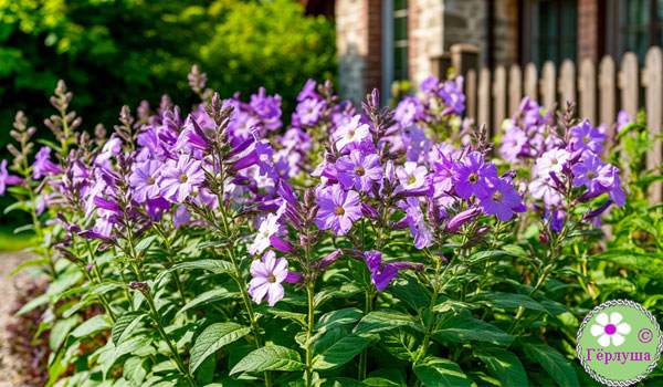 Клумба с цветами