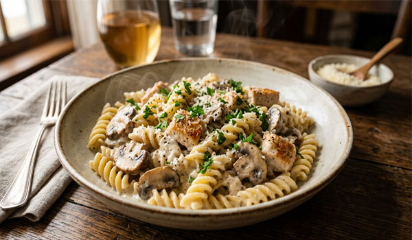 Макароны с филе