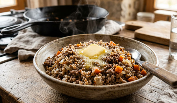 Гречневая каша с фаршем