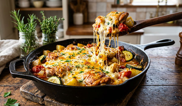 Блюдо на сковороде